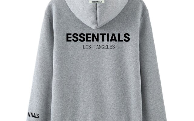 Essentials Los Angeles Hoodie-Grey