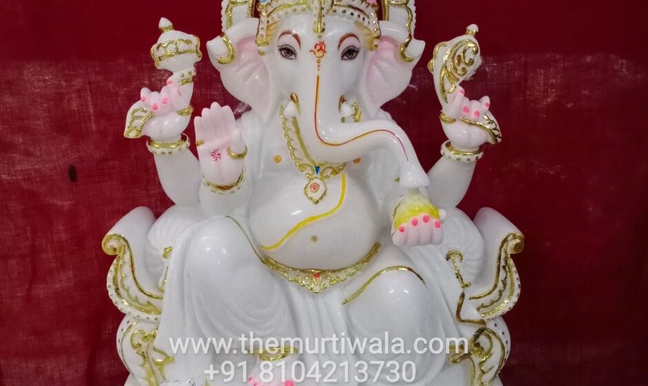 ganesh idol in marble