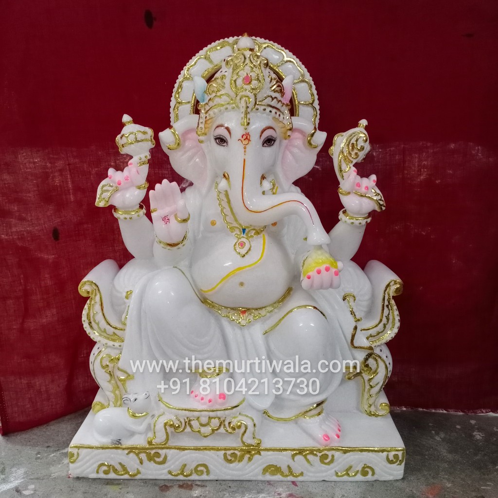 marble ganesh idol for home