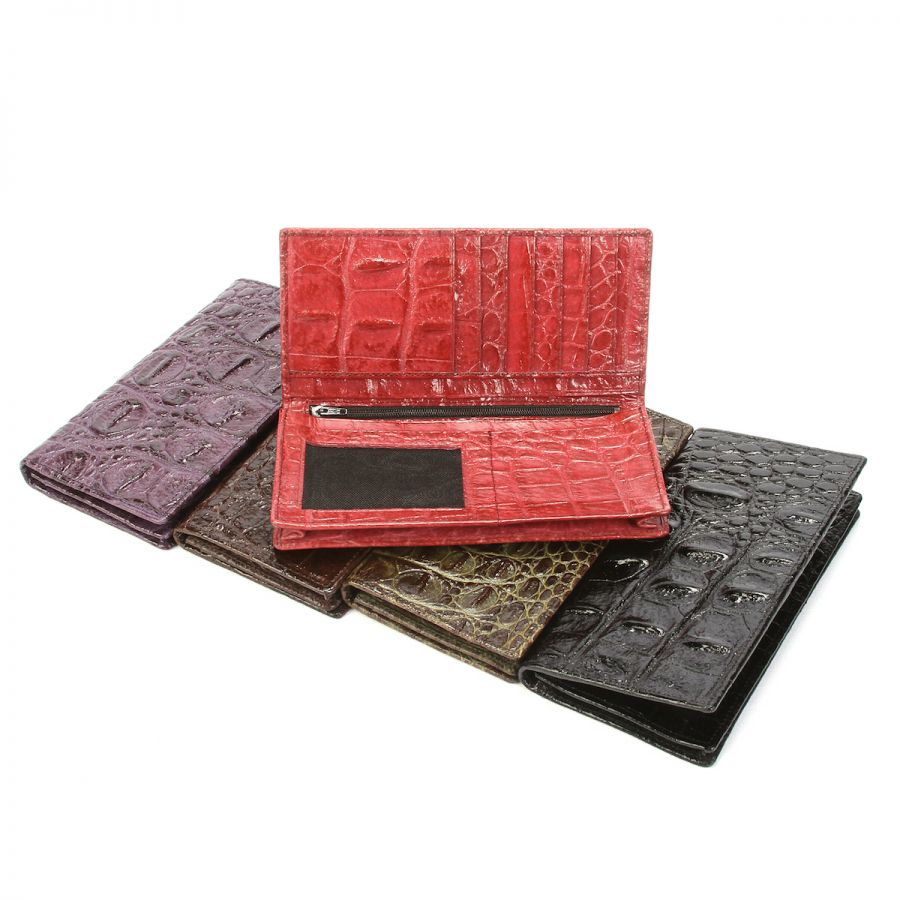 crocodile leather wallet