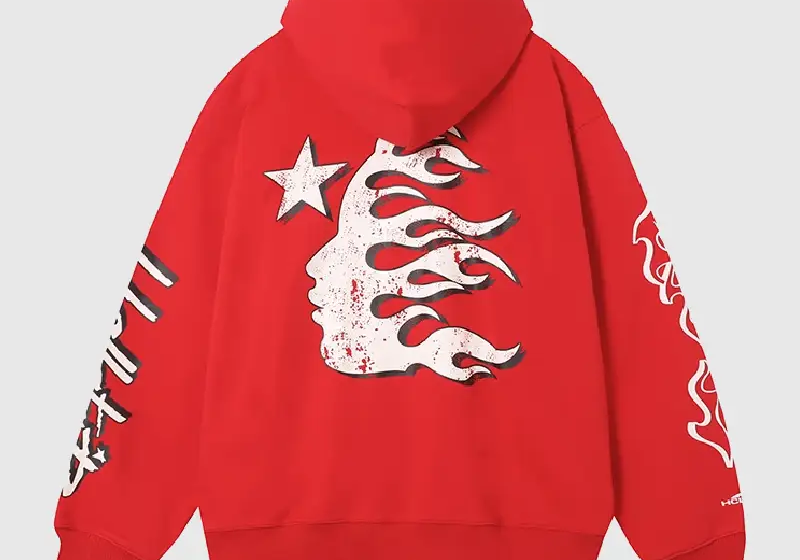 Hellstar Studios Records Hoodie Red Back