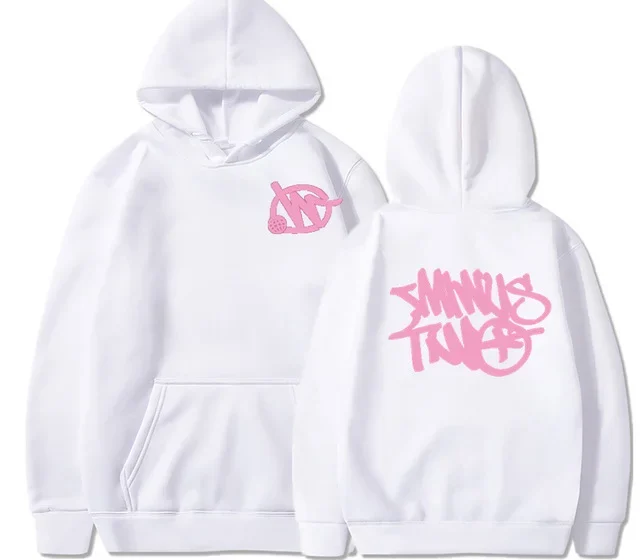 Minus Two Basic White Pink Edition Hoodie