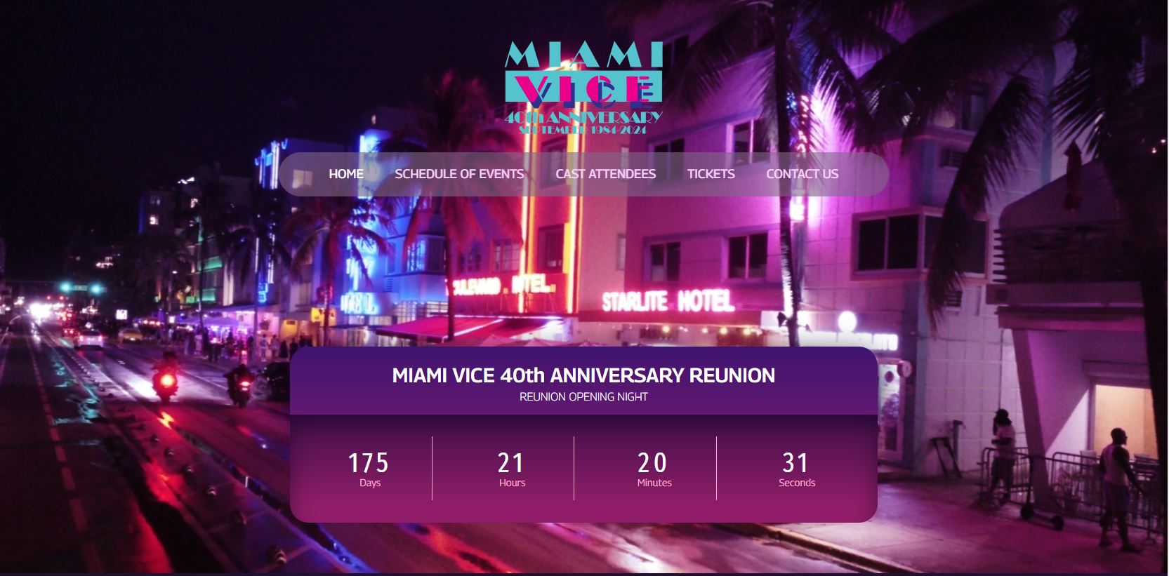 Miami Vice Event Ticket