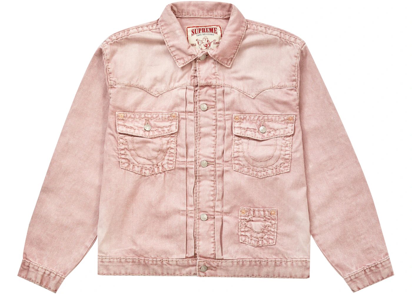 True Religion Denim Trucker Jacket Pink