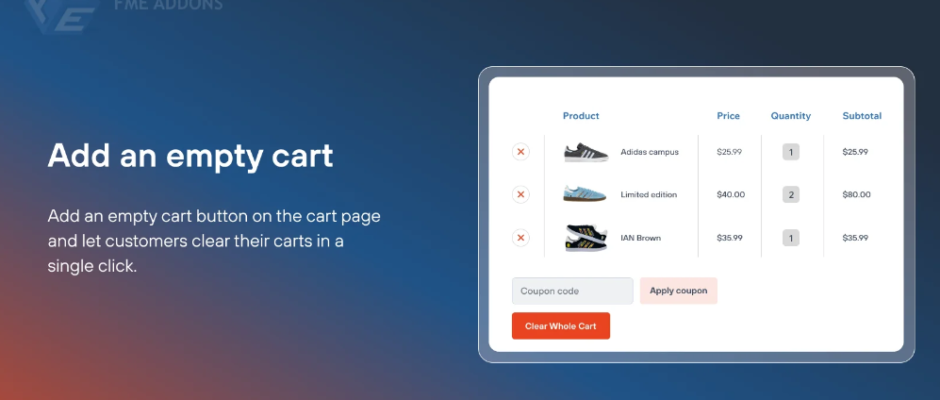 Clear Cart