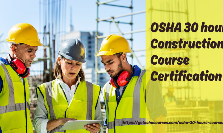 online OSHA 30 hour training