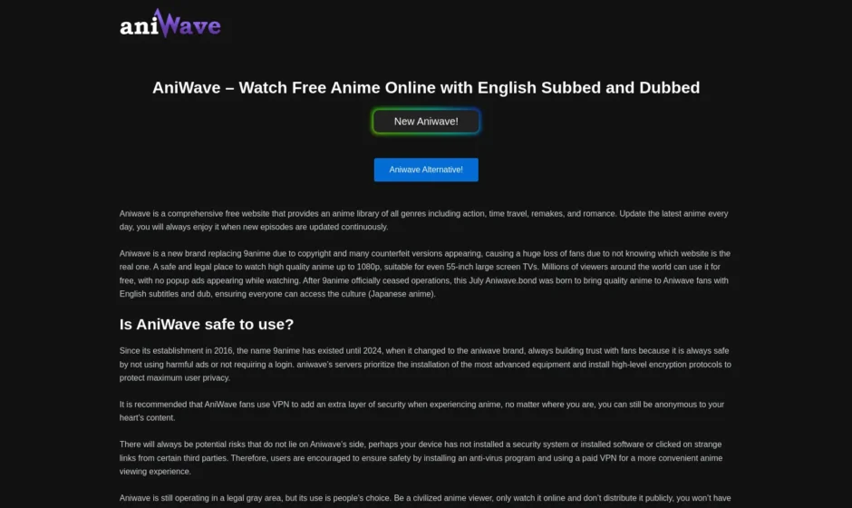 Is Aniwave legit