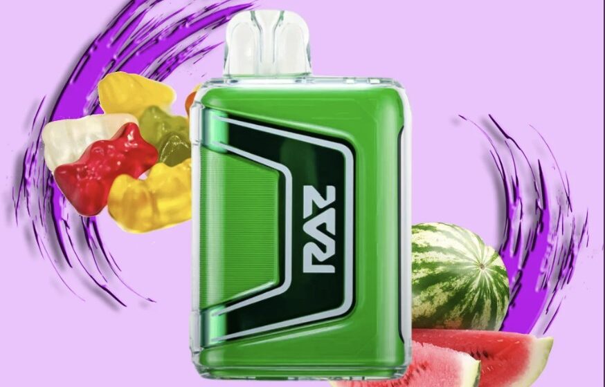 White Gummy Watermelon Raz Vape