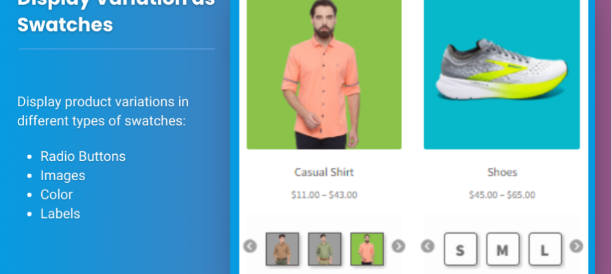 WooCommerce product variations swatches