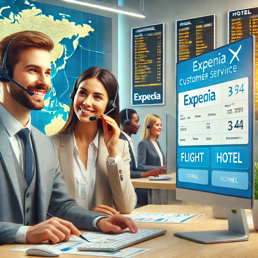 How do I Talk to a real person at Expedia?