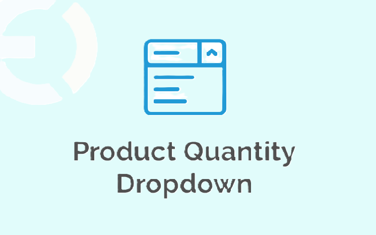 product quantity dropdown