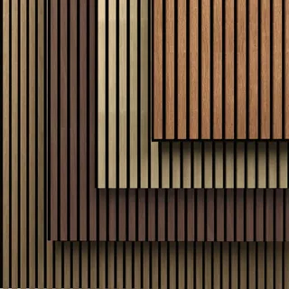 Wood acoustic wall panels